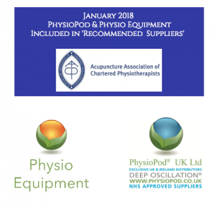 PhysioPod® and Physio Equipment become 'Recommended Suppliers' of The Acupuncture Association of Chartered Physiotherapists (AACP)